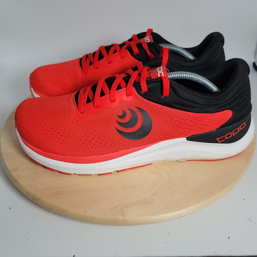 Topo Athletic Ultrafly 4 Shoes Mens Size 11.5 Red Running Athletic Sneakers - Picture 3 of 10